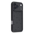 Custodia antiurto in TPU per iPhone 17 Pro Max con motivo a cuore e bordi rialzati