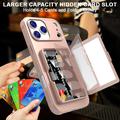 Custodia ibrida per iPhone 17 Pro Max con specchio nascosto e slot per schede