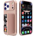 Custodia ibrida per iPhone 17 Pro Max con specchio nascosto e slot per schede