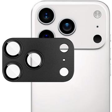 Protezione completa per obiettivo della fotocamera iPhone 17 Pro Max Imak in metallo e vetro temperato - Nero