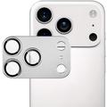 Protezione completa per obiettivo della fotocamera iPhone 17 Pro Max Imak in metallo e vetro temperato - Argento