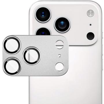 Protezione completa per obiettivo della fotocamera iPhone 17 Pro Max Imak in metallo e vetro temperato - Argento