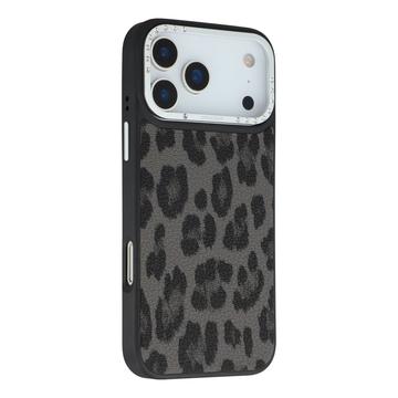 Custodia ibrida magnetica per iPhone 17 Pro Max Jaucase con stampa leopardo