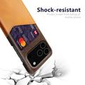 Custodia KSQ con Slot per Schede per iPhone 17 Pro Max/18 Pro Max - Arancione