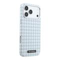 Custodia in resina con motivo pied-de-poule Karl Lagerfeld per iPhone 17 Pro Max - Compatibile con MagSafe - Blu
