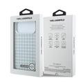 Custodia in resina con motivo pied-de-poule Karl Lagerfeld per iPhone 17 Pro Max - Compatibile con MagSafe - Blu