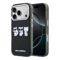 Custodia per iPhone 17 Pro Max Karl Lagerfeld IML Choupette Trio Watercolor - Compatibile con MagSafe - Nera