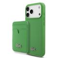Custodia MagSafe e portacarte magnetico iPhone 17 Pro Max Lacoste Iconic Petit Pique - Verde