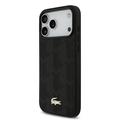 Custodia per iPhone 17 Pro Max Lacoste Monogramme con logo dorato - Compatibile con MagSafe - Nera