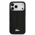 Custodia per iPhone 17 Pro Max Lacoste Monogramme con logo dorato - Compatibile con MagSafe - Nera