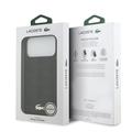 Custodia per iPhone 17 Pro Max Lacoste Monogramme con logo dorato - Compatibile con MagSafe - Nera