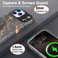 Custodia ibrida in marmo di lusso iPhone 17 Pro Max - Nera / Ora