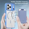 Custodia MagSafe per iPhone 17 Pro Max con portacarte - Blu / Trasparente
