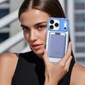 Custodia MagSafe per iPhone 17 Pro Max con portacarte - Blu / Trasparente