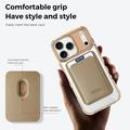 Custodia MagSafe per iPhone 17 Pro Max con portacarte - Oro del deserto / Trasparente
