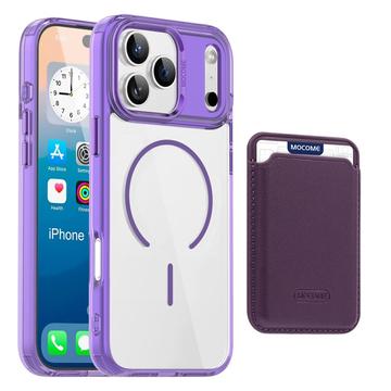 Custodia MagSafe per iPhone 17 Pro Max con portacarte - Viola / Trasparente