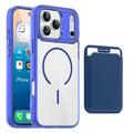 Custodia MagSafe per iPhone 17 Pro Max con portacarte - Zaffira / Trasparente