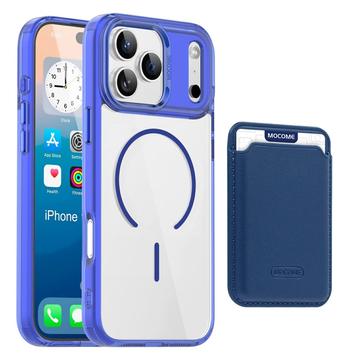 Custodia MagSafe per iPhone 17 Pro Max con portacarte - Zaffira / Trasparente