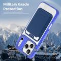 Custodia MagSafe per iPhone 17 Pro Max con portacarte - Zaffira / Trasparente