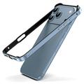 Paraurti in metallo per iPhone 17 Pro Max con bordi rialzati - Blu