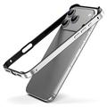 Paraurti in metallo per iPhone 17 Pro Max con bordi rialzati - Argento