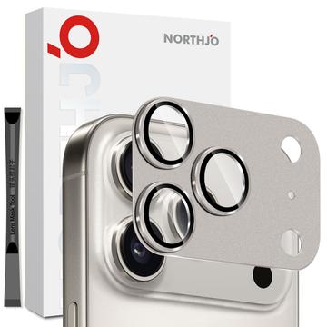 iPhone 17 Pro Max Northjo Protezione completa in metallo opaco e vetro temperato Protezione lente della fotocamera