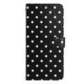Custodia a portafoglio per iPhone 17 Pro Max con motivo a pois - Nero