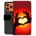iPhone 17 Pro Max Custodia Portafoglio - Siluetta del Cuore
