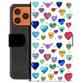 iPhone 17 Pro Max Custodia Portafoglio - Cuori