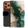 iPhone 17 Pro Max Custodia Portafoglio - Marmo Giada