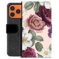 iPhone 17 Pro Max Custodia Portafoglio - Fiori Romantici