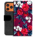 iPhone 17 Pro Max Custodia Portafoglio - Fiori Vintage