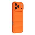Custodia in TPU antiurto per giubbotto imbottito per iPhone 17 Pro Max - Arancione