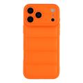 Custodia in TPU antiurto per giubbotto imbottito per iPhone 17 Pro Max - Arancione