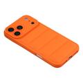 Custodia in TPU antiurto per giubbotto imbottito per iPhone 17 Pro Max - Arancione
