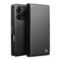 Custodia in pelle con portafoglio staccabile 2-in-1 iPhone 17 Pro Max Qialino - Compatibile con MagSafe - Nera