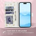 Custodia a portafoglio floreale rombica per iPhone 17 Pro Max/18 Pro Max