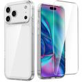 Custodia in TPU Saii 2 in 1 e protezione dello schermo in vetro temperato per iPhone 17 Pro Max