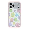 Custodia in TPU colorata con motivi floreali e resistente agli urti per iPhone 17 Pro Max - Rosa