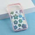 Custodia in TPU colorata con motivi floreali e resistente agli urti per iPhone 17 Pro Max - Rosa