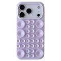Custodia in silicone per iPhone 17 Pro Max con ventosa - Viola chiaro