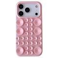 Custodia in silicone per iPhone 17 Pro Max con ventosa - Rosa