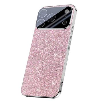 Custodia ibrida con glitter scintillanti per iPhone 17 Pro Max - Rosa