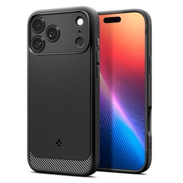 Custodia in TPU iPhone 17 Pro Max Spigen Rugged Armor Mag - Nera