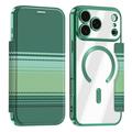 Custodia a libro magnetica elegante per iPhone 17 Pro Max con scomparti per carte RFID