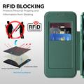 Custodia a libro magnetica elegante per iPhone 17 Pro Max con scomparti per carte RFID