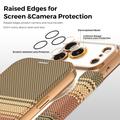 Custodia a libro magnetica elegante per iPhone 17 Pro Max con scomparti per carte RFID - Marrone