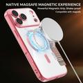 Custodia a libro magnetica elegante per iPhone 17 Pro Max con scomparti per carte RFID - Rosa