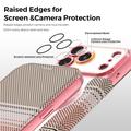 Custodia a libro magnetica elegante per iPhone 17 Pro Max con scomparti per carte RFID - Rosa
