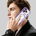 Custodia a libro magnetica elegante per iPhone 17 Pro Max con scomparti per carte RFID - Viola